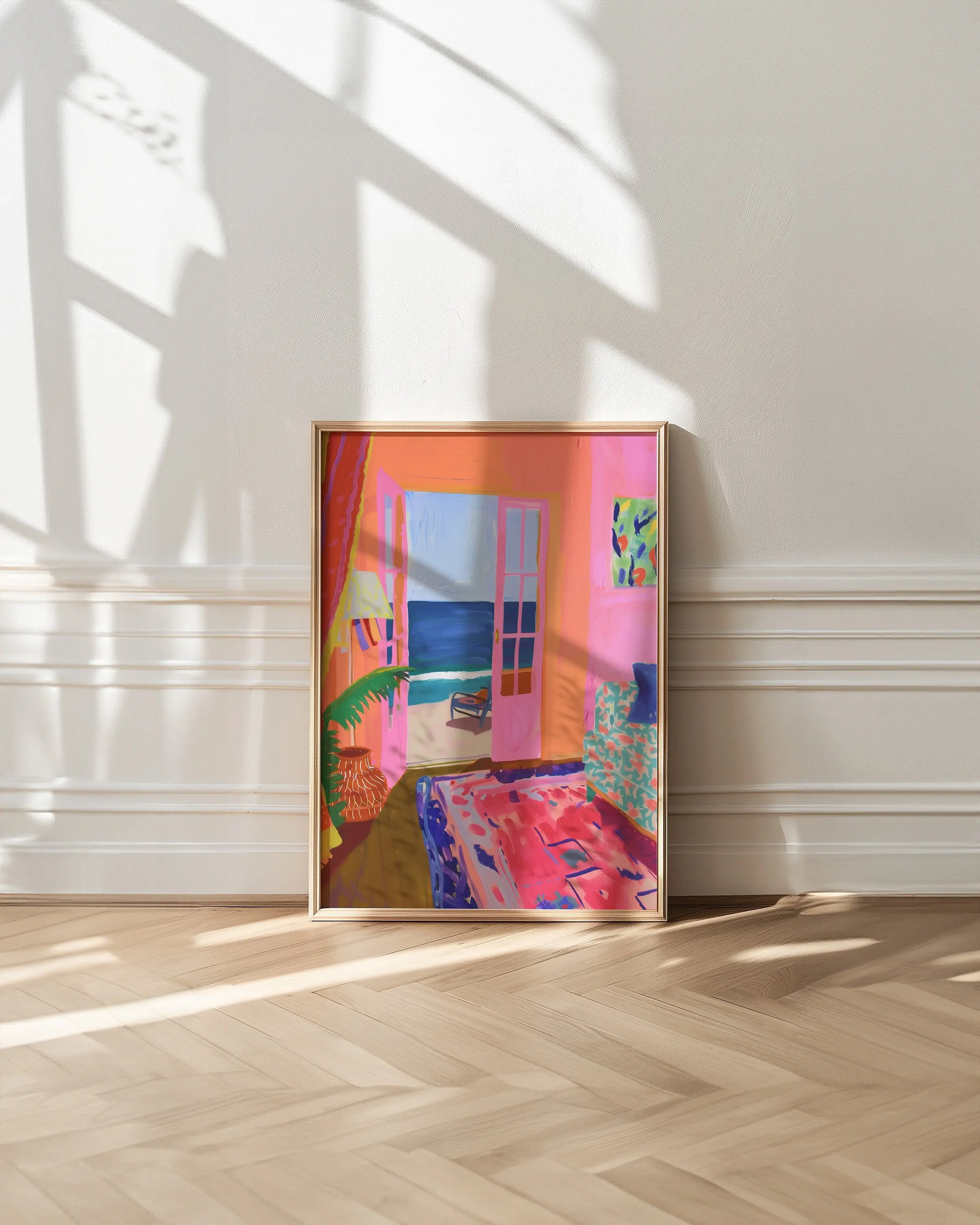 Costal Wall Art Prints, Matisse Open Window Print, Maximalist Wall Art, Colorful Decor, Wall Decor, Maximalist Art, Tropical Decor Artistic Decor Photo Poster
