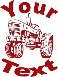 Personalized Custom Farm Tractor Car Truck Window Laptop Vinyl Decal Sticker