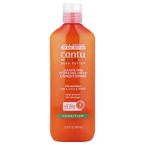 Cantu Shea Butter, Sulfate-Free Hydrating Cream Conditioner, For Natural Curls, Coils & Waves, 13.5 fl oz (400 ml)