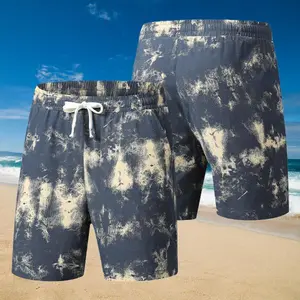 Men's Lightweight Beach Pants Casual Quick Dry Cotton Linen Shorts Men's Foot Bath Hot Spring Ethnic Style Large Trunks Suitable for Leisure Travel Sports Versatile Shorts shorts Tropical Menswear fathersdaygift