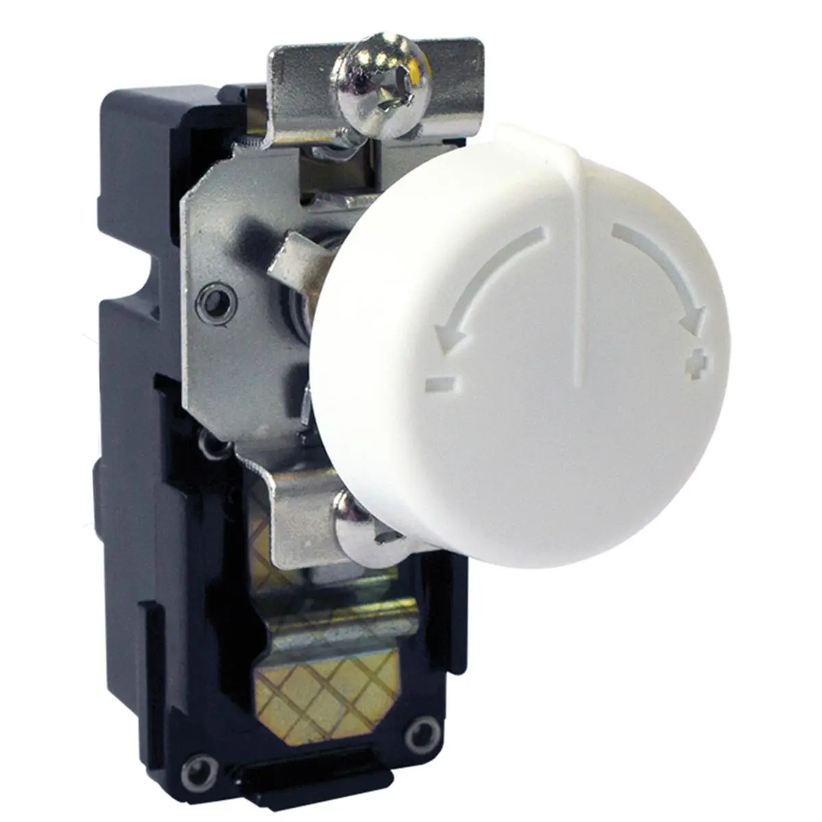 212 MAIN Adjustable Line Voltage Thermostat - Round Shape Controller, Single Pole, White Heating Dial, Bi-Metal, 25A, 40-90°F, Easy Installation for Reptile & Amphibian Pet Supplies (King Electrical Manufacturing 4697496)