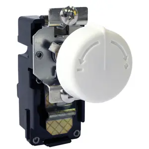 King Electrical Manufaturing 4697496 Heating Dial Single Pole Line Voltage Thermostat, White