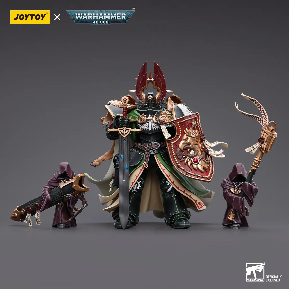 JOYTOY Warhammer 40000 1/18 Dark Angels Primarch Lion El'Jonson Action Figure - JT7882 Model, Mini Figure Role Play Set