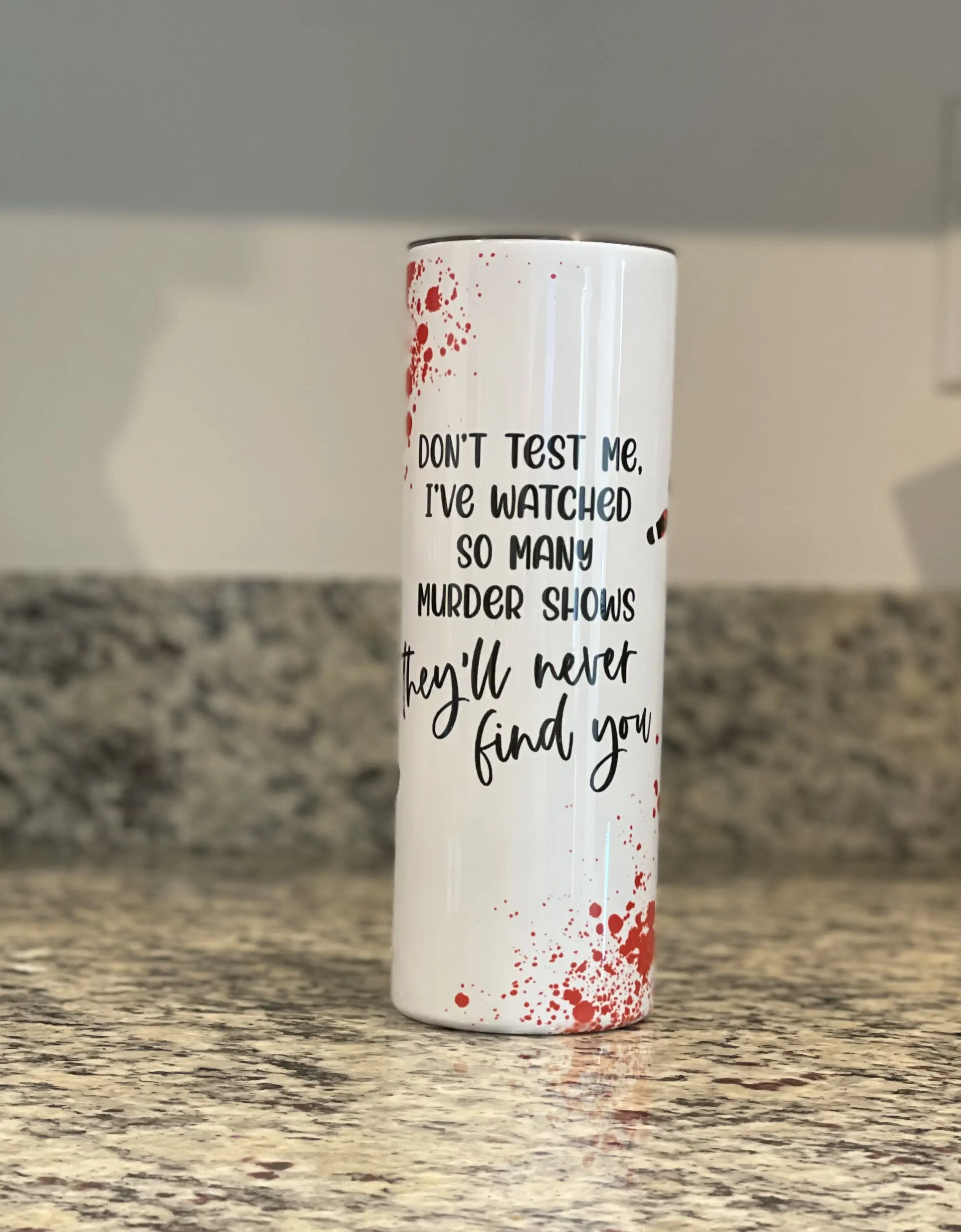 True Crime Tumbler Straw