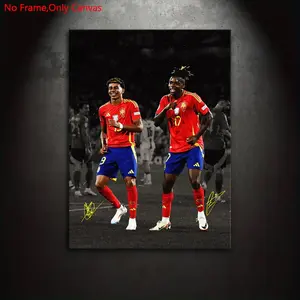 1 piece/set of frameless canvas painting print posters, classic realistic art, legendary football star celebration action, perfect gift for sports enthusiasts, ideal gift for bedroom, living room, kitchen, dormitory corridor, mural, wall decoration, room