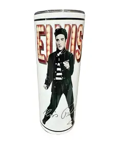 Elvis Photo Line Up - 20oz oz 20 oz. 20oz. Skinny Sublimation Tumbler - Amy's Tumbler Junkies - Your Favorite Tumbler Shop!