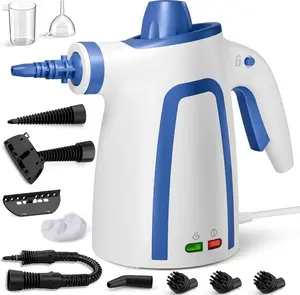 Steam Cleaner, Handheld Steam Cleaner for , Pressurized Steamer for Cleaning Carpet, Floor, Upholstery and , 13ft Extra-long Power Cord & 11 Multi-Purpose Accessories