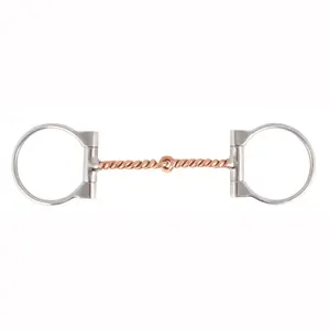 Schneiders Copper Twisted Wire D Ring Snaffle Bit