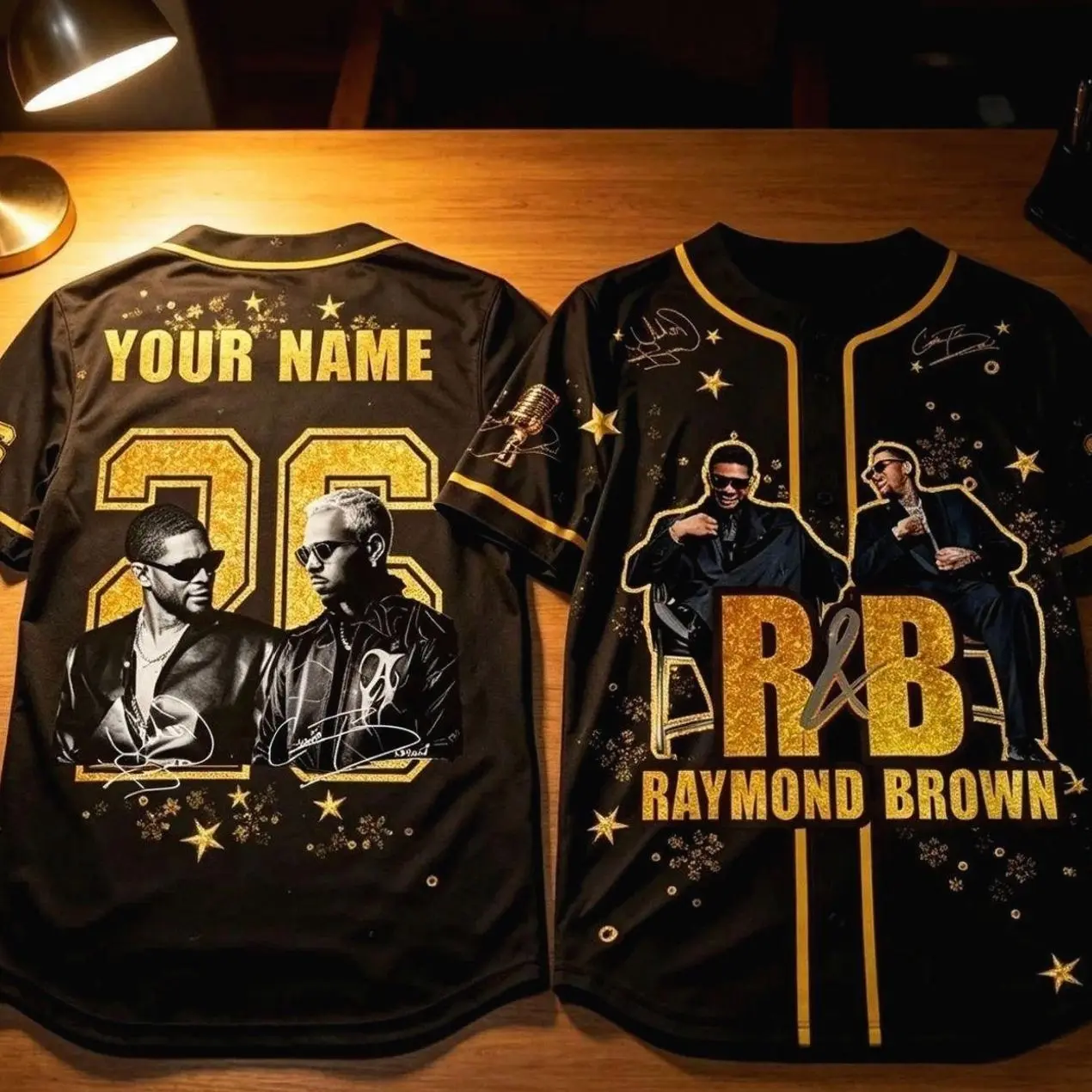 Concert Jersey RNB Legends Baseball Shirt, Custom Hip Hop Fan Jersey, Personalized Music Tour Outfit XHV RTW RGZ