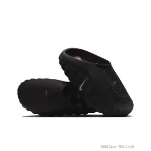 Mind 001 Quiet Closed-Toe Slippers Black - Stylish, Comfortable, Non-slip, Durable, Versatile Sports and Casual Slippers