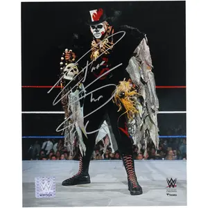 Papa Shango WWE Autographed 8" x 10" In-Ring Pose Photograph