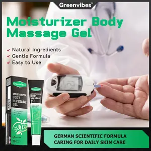 Greenvibes 2 Moisturizer Body Massage Gel Natural Ingredients Gentle Formula Easy to Use