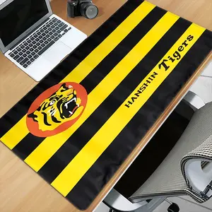Hanshin Tigers Inspiration, Mouse Pad, Large Size Gaming and Office Keyboard Pad, Suitable for Gaming, Computer and Workspace Decoration, Desktop Mouse Pad, Office Worker, Non-Slip Rubber Base, Suitable for Halloween Gifts, Festive Gifts