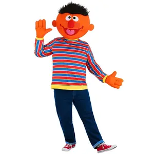 Plus Size Sesame Street Ernie Mascot Men's Costume