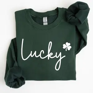 Lucky Shamrock Sweatshirt – St. Patrick's Day Irish Clover Crewneck Tee