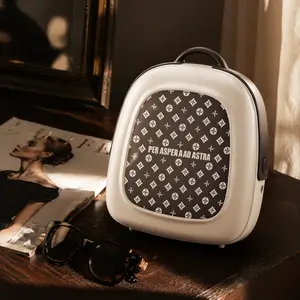 New Vintage Backpack Style TWS Wireless Earbuds, Monogram Charging Case, Bluetooth 5.4 Stable Connection, HiFi Full Range Audio Deep Bass, All Day Battery for Commute Office Gift