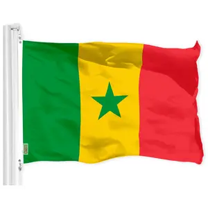 Senegal (Senegalese) Flag 150D Printed Polyester 3x5 Ft