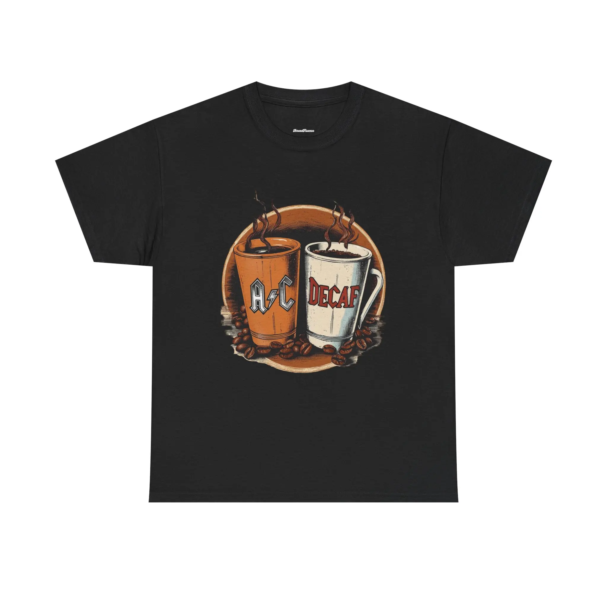 AC/Decaf Unisex Tee, Coffee Lovers Shirt, Caffeine Lover Gift, ACDC Coffee Casual Cotton Fabric