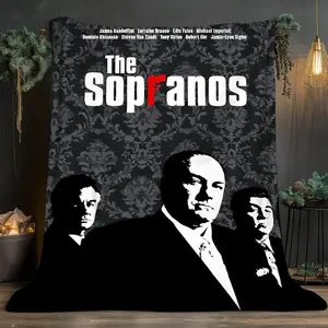 The Sopranos theme pattern Soft and comfortable home blankets, small throw blankets, nap blankets, perfect Christmas gifts for friends and besties. Super soft heat-pressed blankets. Y251223006