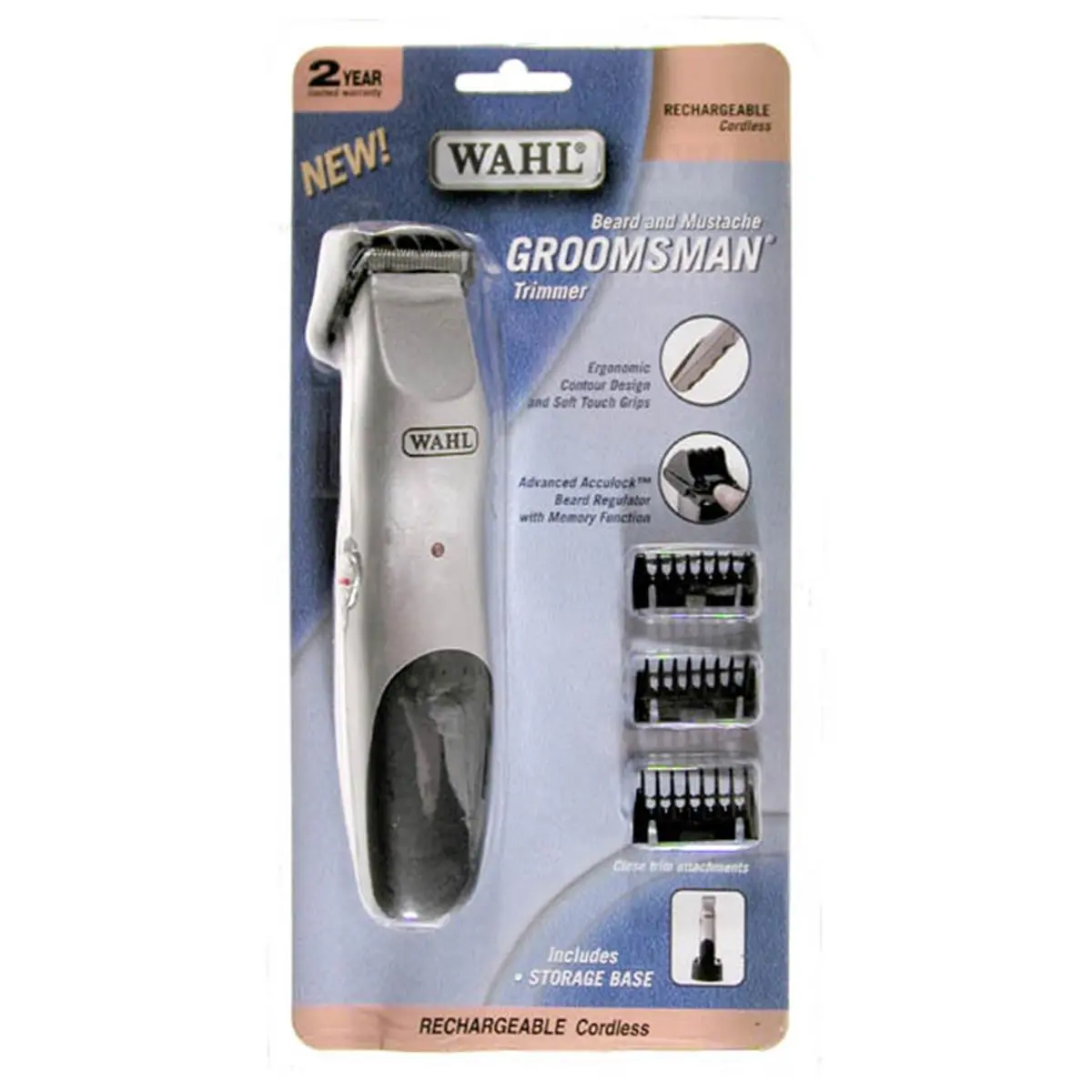 212 MAIN Groomsman Cordless Rechargeable Beard & Mustache Trimmer Complete Kit, with 7 Lengths, Steel Parts, Steel Components and Storage Solution, Seven Lengths