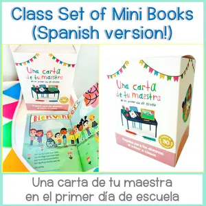 SPANISH Mini Books: Una carta de tu maestra en el primer día de escuela