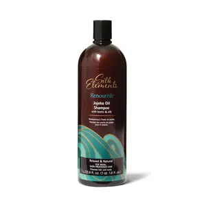 Silk Elements Renourish Jojoba Oil Shampoo - Biotin-Infused Moisturizer, Lightweight Hydrating Gentle Haircare Cleanser for Silky Smooth Hair, Ideal for Adults