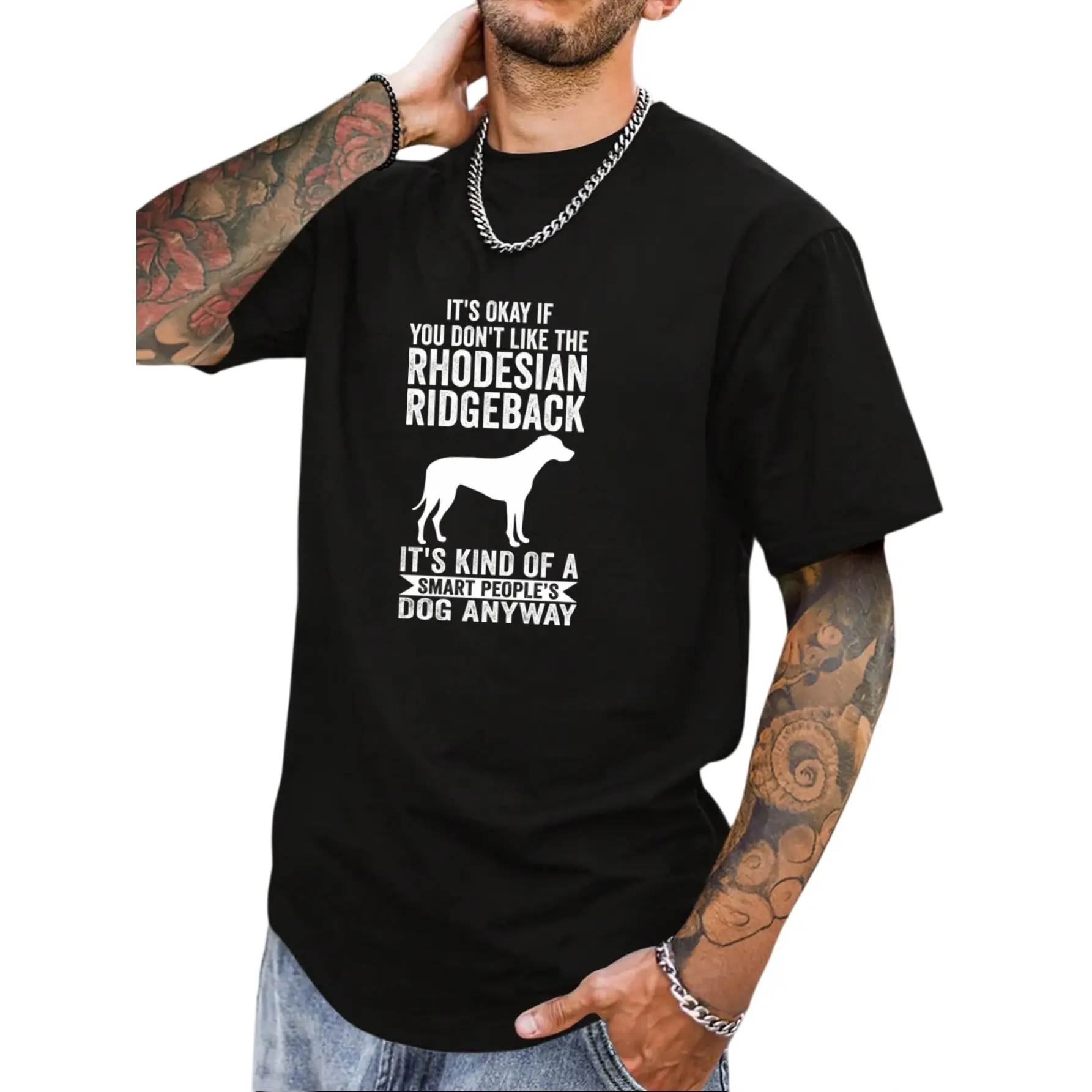 It's A Smart People's Dog Anyway - Rhodesian Ridgeback T-Shirt