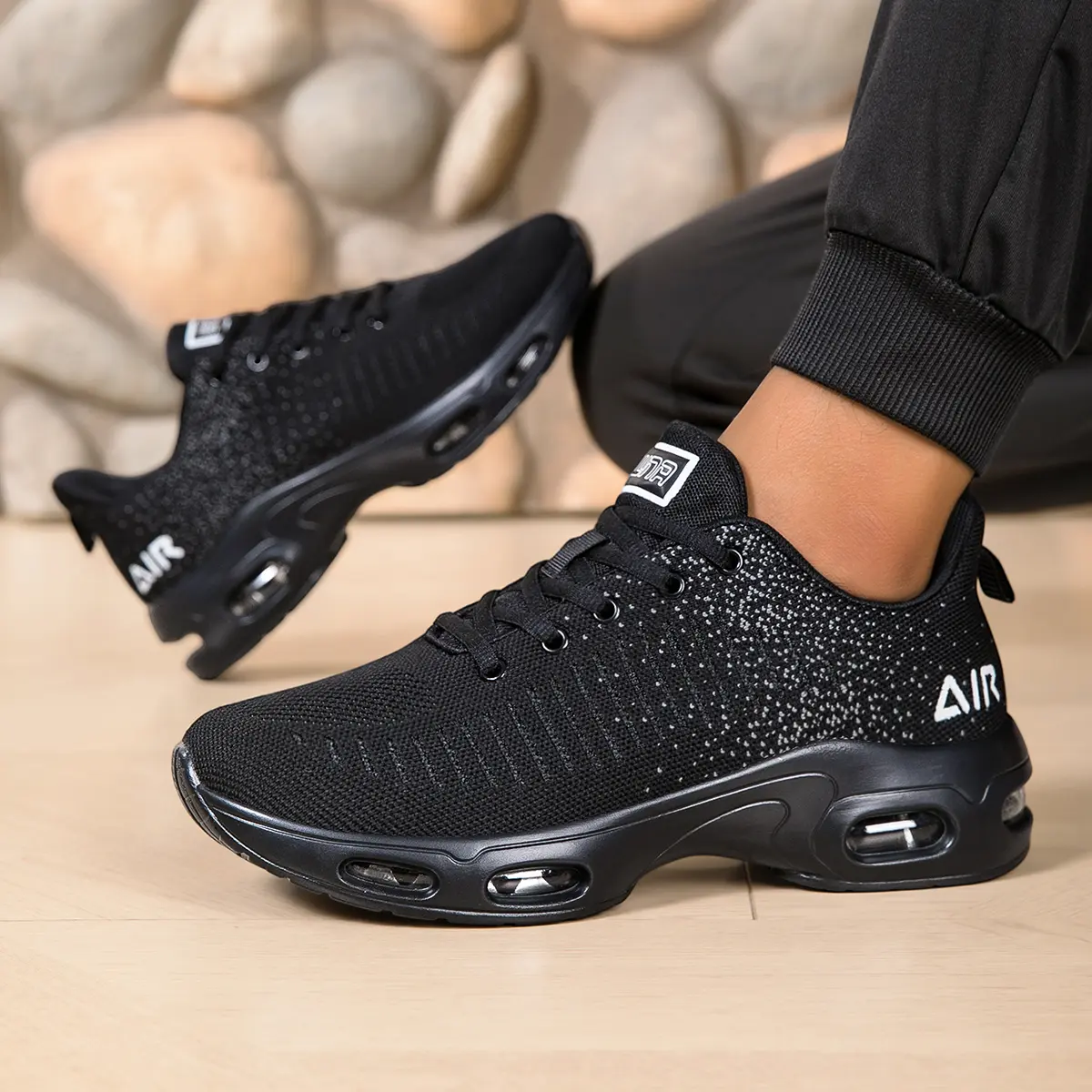 Men's Air Cushion Running Athletic Shoes - Non-Slip, Fashionable Sports Running Shoes for Gym Jogging, Fitness Walking