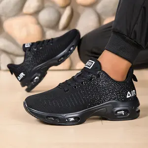 Mens Air Cushion Running Shoes Non Slip Fashion Sport Gym Jogging Tennis Fitness Sneakers Walking Tennis Air Cushion Technology