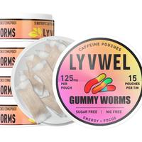 5 Pack 125MG SAME FLAVOR GUMMY WORM