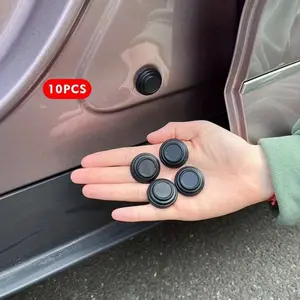 10pcs Car Door Shock Absorbing Gasket, 1.1" Door Closing Buffer Silencer Pad, Door Side Sound Insulation Protection Self-Adhesive Device,  Car Exterior Accessory