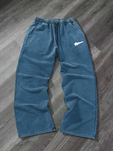 Men's Casual Long Pants Classic Durable, Drawstring Waist, Comfortable Fit, Patterned, Perfect for Daily Wear, Commuting, Running