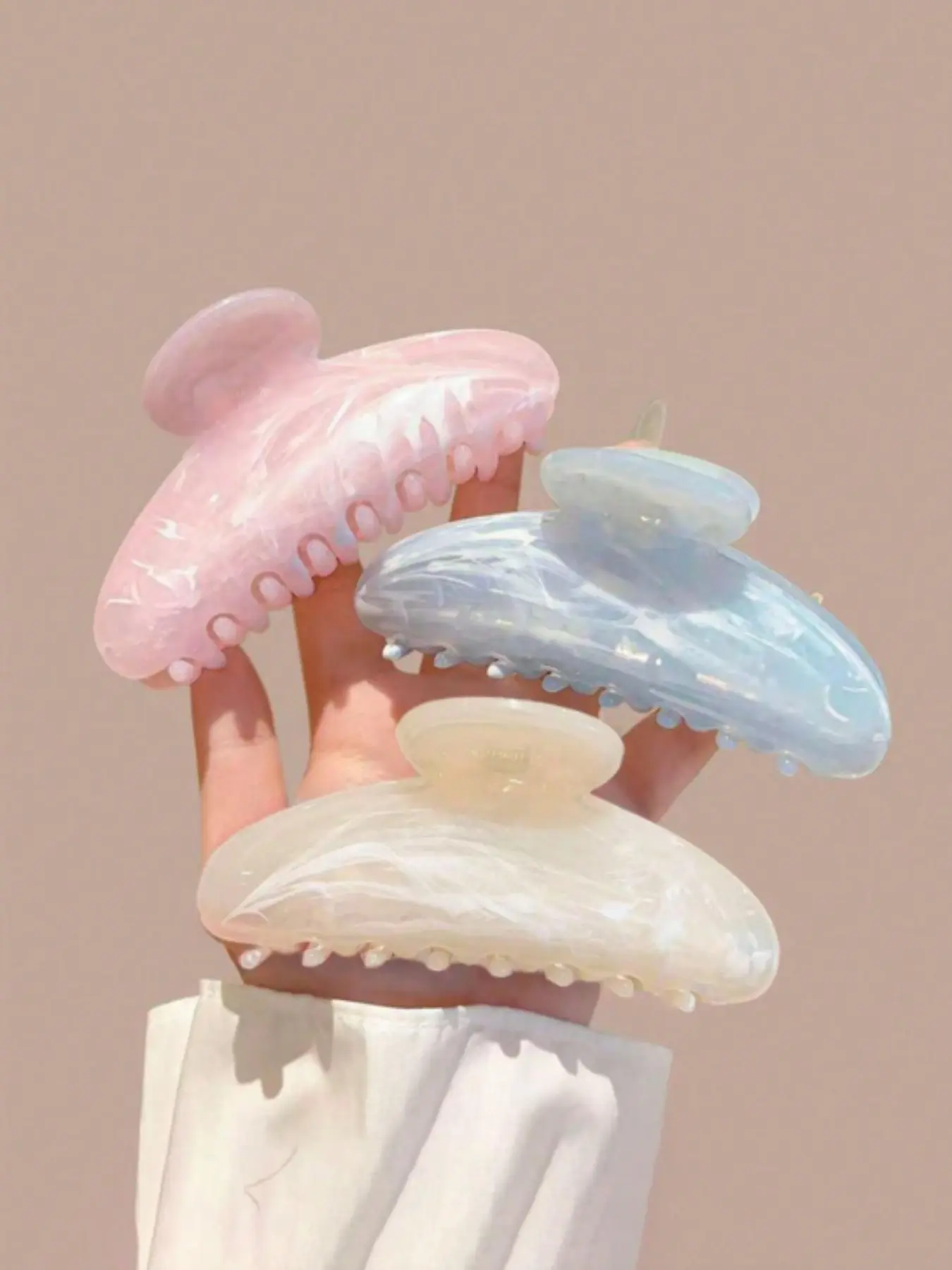 Cute Hair Claw for Women & Girls, Minimalist Headwear Suitable for Thick Hair, Fashion Hair Accessories for Party, Daily Clothing Decor, Hair Claws Set, Claw Clips, Super Cute Clips, Decorative Hair Clips, Hairclips