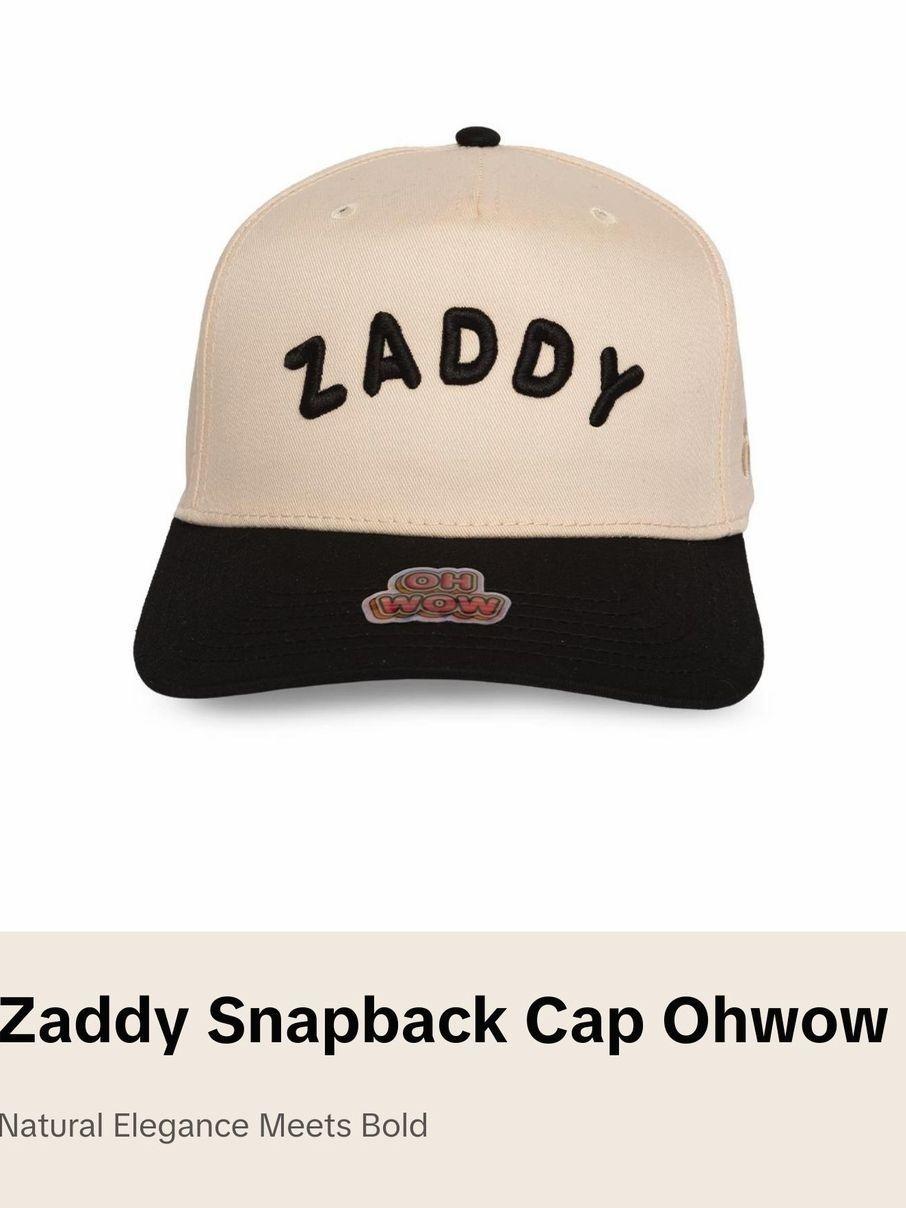 Zaddy Natural & Black Cap – Premium Casual Hat