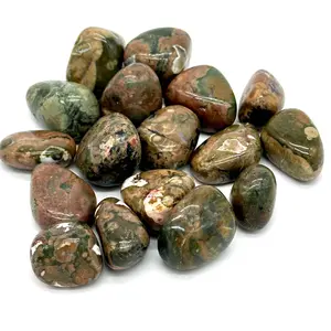 Rainforest Rhyolite Tumbled Stone - The Stone of Joy and Balance