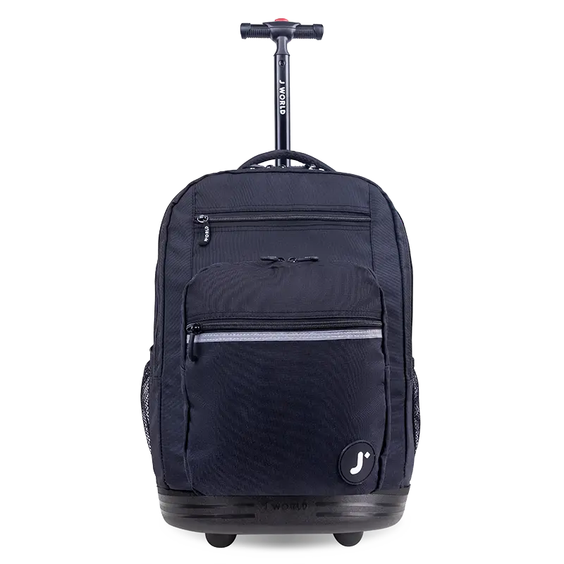 Sundance Laptop Rolling Backpack (20 Inch) in Black