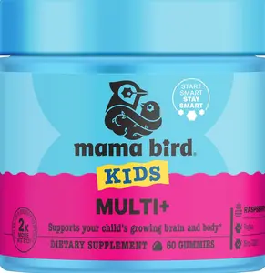 Best Nest Wellness Multi Plus Gummies - Brain Health Support Supplement with Methylated Vitamins - Chewable Multivitamin for Kids - Aids Healthy Energy & Immune Function - Raspberry, 60 Gummies