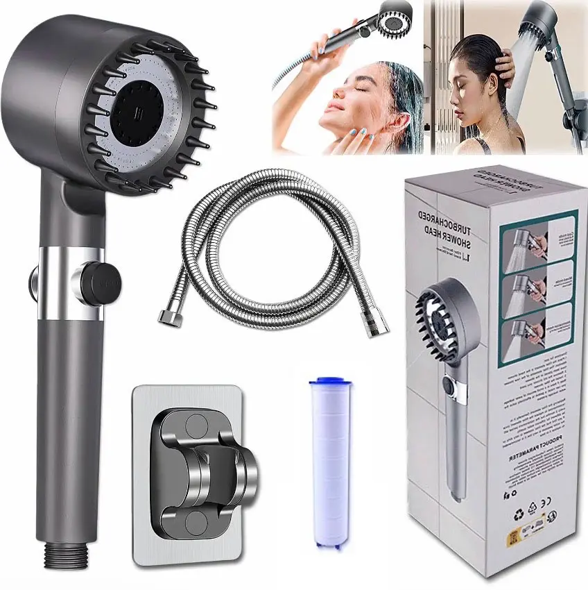 High-Pressure Shower Head, Handheld Shower Head , Bathroom Shower Equipment, Shower Accessories, High-Pressure Showerhead, Filtered Showerhead, Shower Hose, Filtered Shower Heads