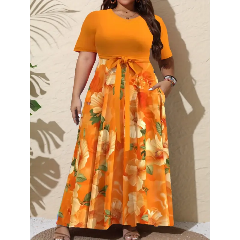 cute flowy plus size dresses Ever-Pretty Inclusive Plus Size Chiffon Empire Waist Mother of the Bride Dress main image 1