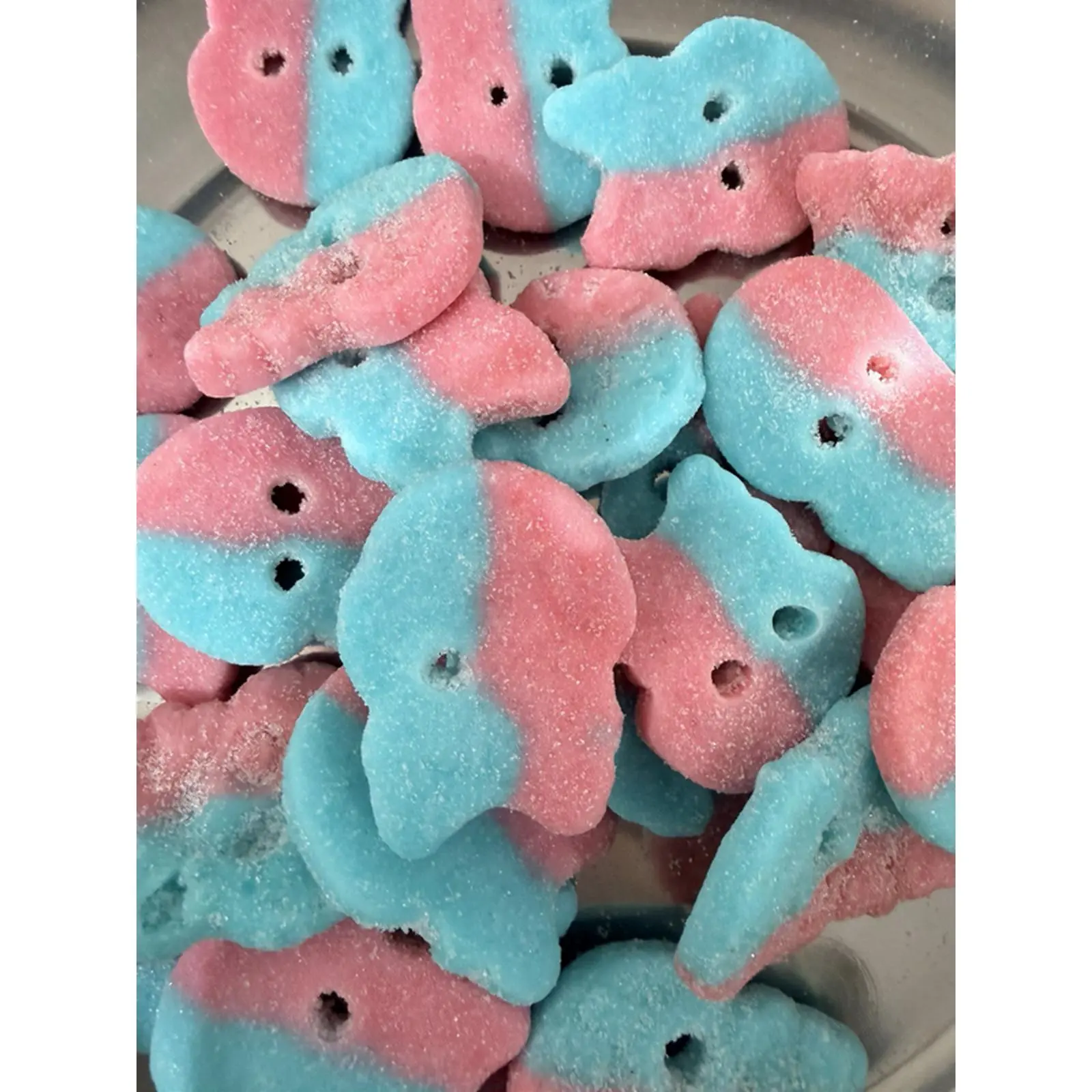 Bubs Dizzy Bubblegum Skull 8 oz Bag Sour Sugar Chewy Soft Candy Treats