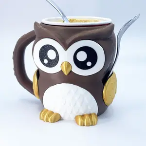 Owl Ice Cream Holder & Mug Buddy | 3D Printed Dessert Cup Holder