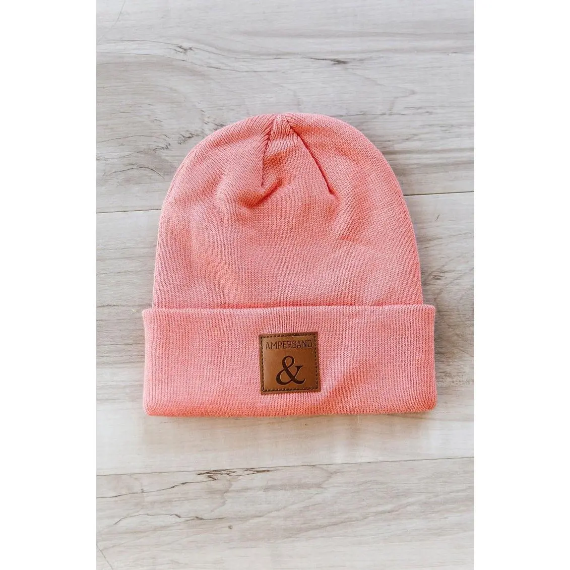 Ampersand Avenue Warm Beanie Hat - Soft Coral Winter Casual Fashion Accessory, Unisex