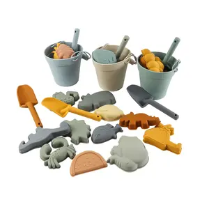 2 in 1 Silicone Beach Fidget Toy Set Stress Relief Sensory Sand Play Toys for Kids