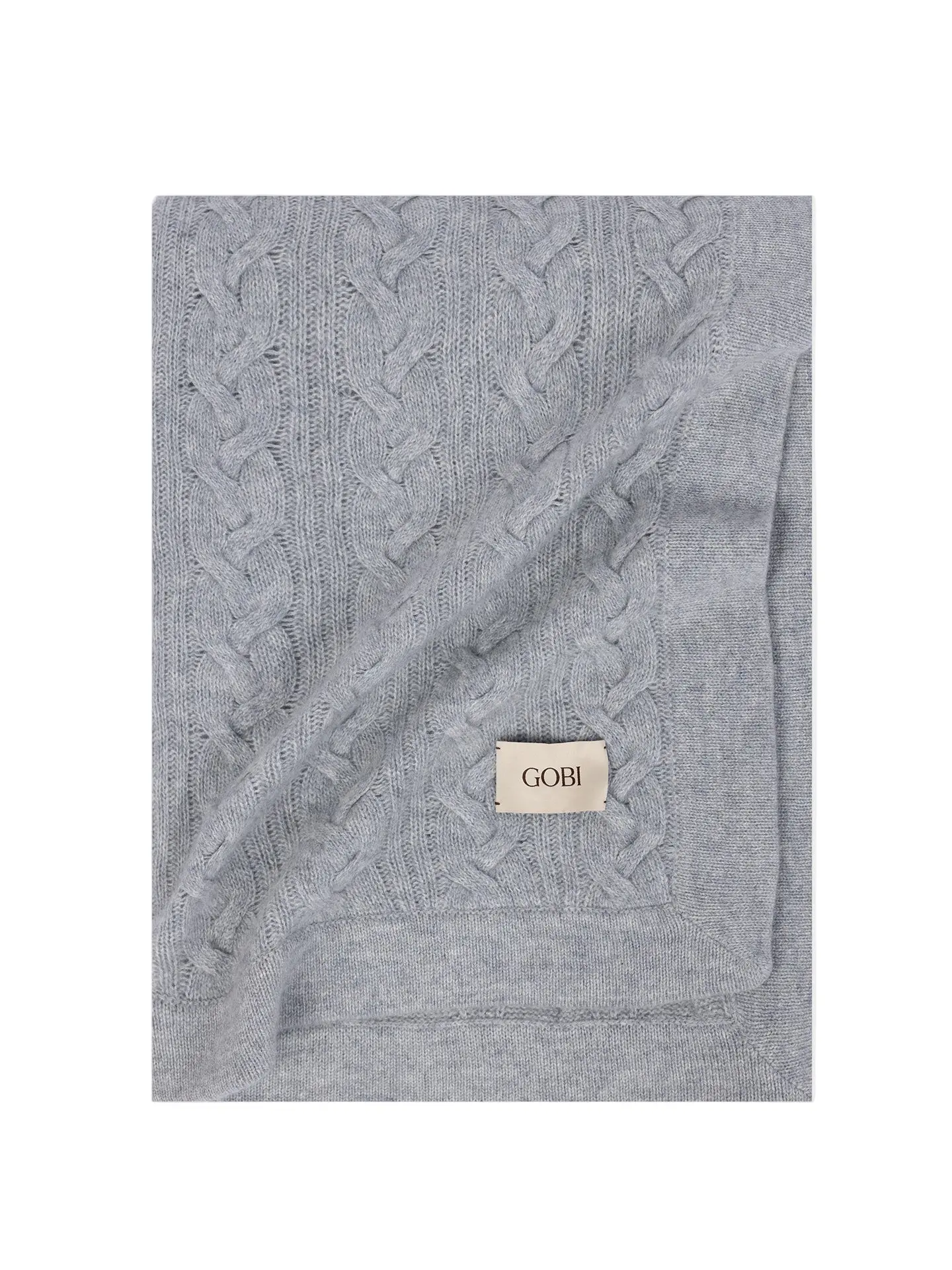 Cable Knit Cashmere Blanket