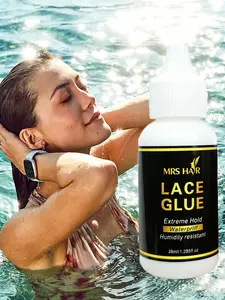 Hair Extension Glue 1 Bottle 1.3 Oz, Waterproof Sweatproof Invisible Long-Lasting Easy to Use, Suitable for Wigs Hair Extensions, Clip Hair Extensions, Hair Adhesive
