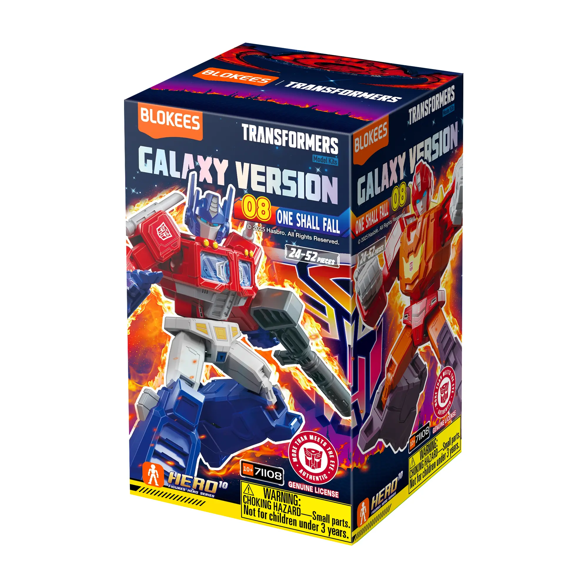 Blokees Transformers Galaxy Version 08 One Shall Fall Officially Licensed Model Kits, Suitable for 8-year-old Fans+ The probability of hidden items is 1/36