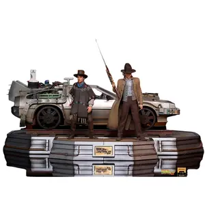 Statue Delorean (Full Set) - Back To The Future III - Art Scale 1/10 - Iron Studios