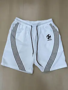 Men's Football Shorts with Vintage Stripes, Fitness Shorts, Perfect for Gym Training, Daily Streetwear, Soccer Matches, Comfortable Fashion Sportswear, Athleisure Shorts, Athletic Wear Shorts