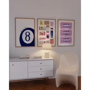 Set Of 3 Trendy Prints Navy White Poster Matchbox Print Vintage Matchbook Wall Art Retro Ticket Print Preppy Wall Decor Retro Bar Cart Art(Poster only frameless)
