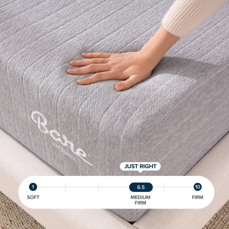 Twin XL - Bare Home Clean Classic Mattress - 11" Memory Foam with 2" Visco for Pressure Relief & Eco-Friendly CertiPUR-US Certified Foam